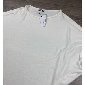 Michael Stars Women's Verna Dolman Sleeve Knit Top Off White Size XXL New